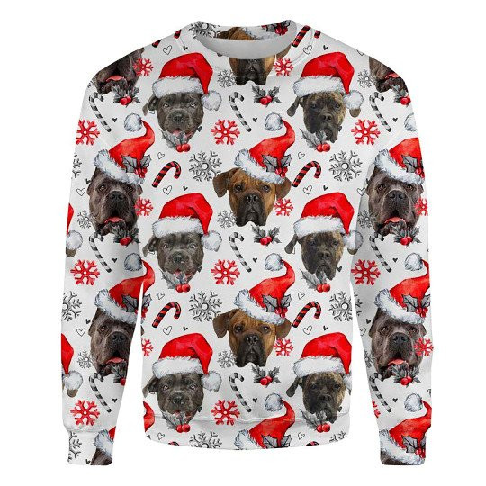 Cane Corso Xmas Decor Ugly Christmas Sweatshirt Animal Dog Cat Sweater Unisex