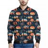 Caravan Camping Pattern Print Bomber Jacket
