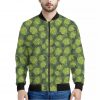 Cartoon Hop Cone Pattern Print Bomber Jacket