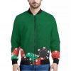 Casino Poker Chips Print Bomber Jacket