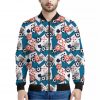 Casino Poker Pattern Print Bomber Jacket