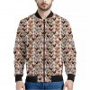 Chicken Painting Pattern Print Bomber Jacket