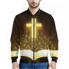 Christian Holy Bible Print Bomber Jacket