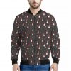 Christmas Gnomes Pattern Print Bomber Jacket