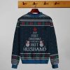 Christmas Hot Husband Knitting Pattern 3D Print Ugly Christmas Sweatshirt