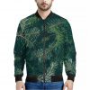 Christmas Tree Print Bomber Jacket