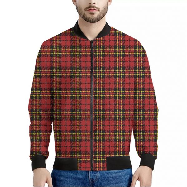 Clan Wallace Scottish Tartan Print Bomber Jacket