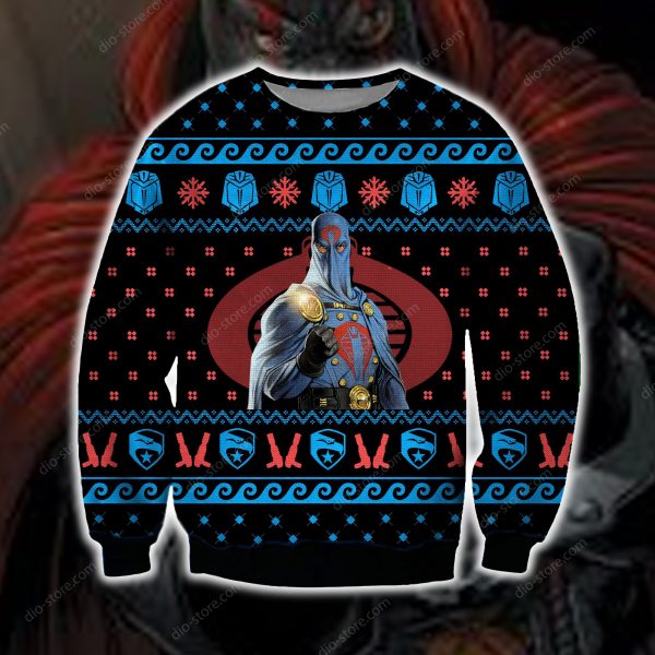 Cobra Commander 3D Printed Ugly Christmas Sweatshirt