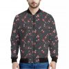 Cola Bottle Pattern Print Bomber Jacket