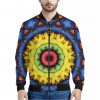 Colorful Kaleidoscope Print Bomber Jacket