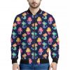 Colorful Mermaid Pattern Print Bomber Jacket