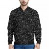 Constellation Galaxy Pattern Print Bomber Jacket
