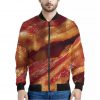 Crispy Bacon Print Bomber Jacket