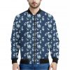 Cute Astronaut Pattern Print Bomber Jacket