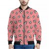 Cute Baby Panda Pattern Print Bomber Jacket