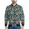 Cute Cactus And Succulent Print Bomber Jacket