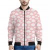 Cute Cloud Pattern Print Bomber Jacket