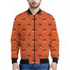 Cute Fox Pattern Print Bomber Jacket