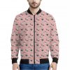 Cute French Bulldog Puppy Pattern Print Bomber Jacket