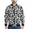 Cute Happy Panda Pattern Print Bomber Jacket