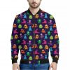 Cute Monster Pattern Print Bomber Jacket