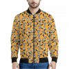 Cute Raccoon Pattern Print Bomber Jacket
