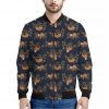 Cute Sloth Pattern Print Bomber Jacket