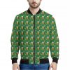 Cute St. Patrick's Day Pattern Print Bomber Jacket