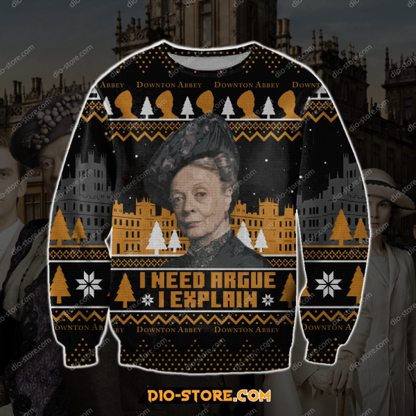 Downton Abbey 3D Print Ugly Christmas Sweatshirt