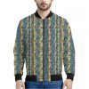 Egyptian Eye Of Horus Pattern Print Bomber Jacket