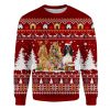 English Cocker Spaniel Ugly Christmas Sweatshirt Animal Dog Cat Sweater Unisex