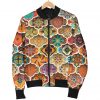 Ethnic Mandala Bohemian Pattern Print Bomber Jacket