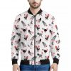 Exotic Chicken Pattern Print Bomber Jacket