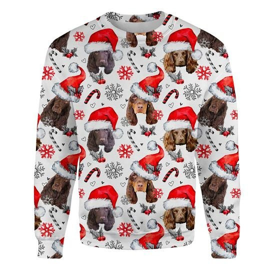 Field Spaniel Xmas Decor Ugly Christmas Sweatshirt Animal Dog Cat Sweater Unisex