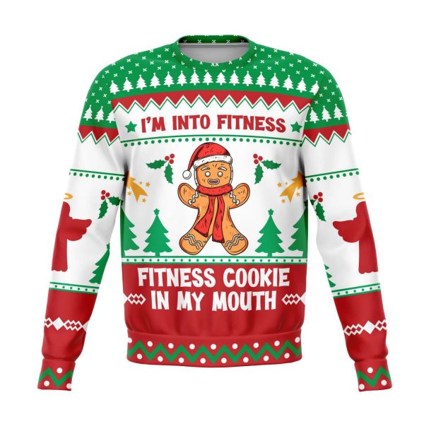 "Fitness Cookie" Ugly Christmas Sweatshirt - Colins Store