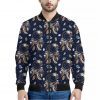 Floral Dream Catcher Pattern Print Bomber Jacket