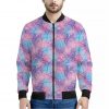 Floral Sparkle Print Bomber Jacket