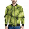 Fresh Hop Cone Print Bomber Jacket