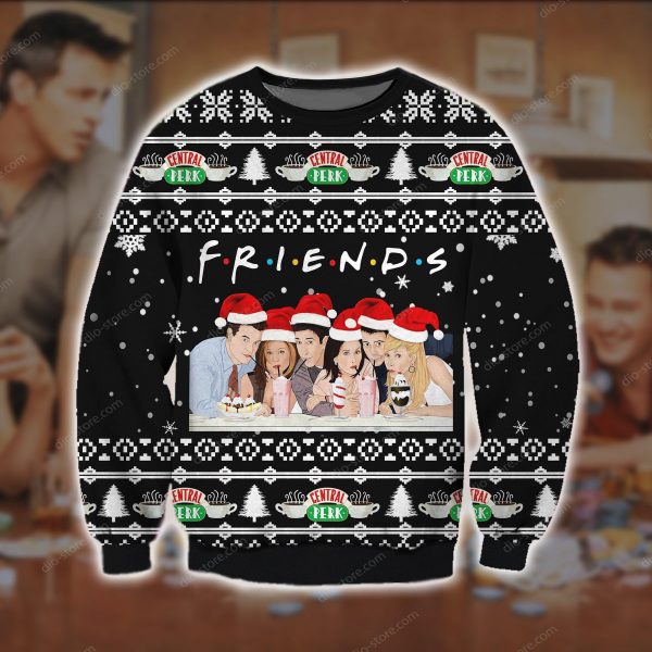 Friends Knitting Pattern 3D Print Ugly Sweatshirt
