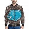 Frozen Mammoth And Fossil Print Bomber Jacket