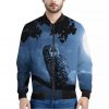 Full Moon Night Owl Print Bomber Jacket