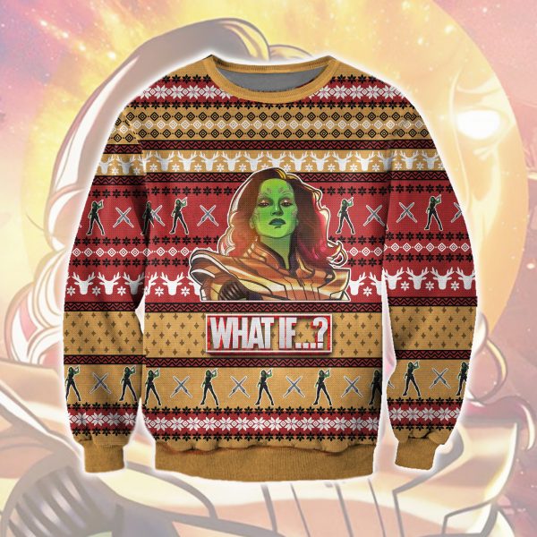 Gamora 3D All Over Printed Ugly Christmas Sweatshirt