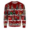 Giant Schnauzer Snow Christmas Ugly Christmas Sweatshirt Animal Dog Cat Sweater Unisex
