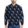 Glowing Jellyfish Pattern Print Bomber Jacket