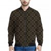 Gold Clover St. Patrick's Day Print Bomber Jacket