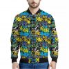 Graffiti Wall Print Bomber Jacket