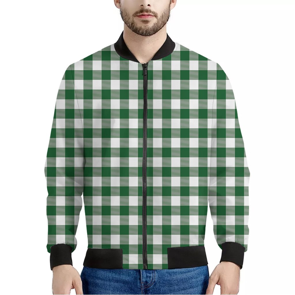 buffalo check bomber jacket