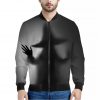 Halloween Horror Witch Print Bomber Jacket