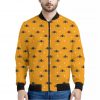 Halloween Spider Pattern Print Bomber Jacket