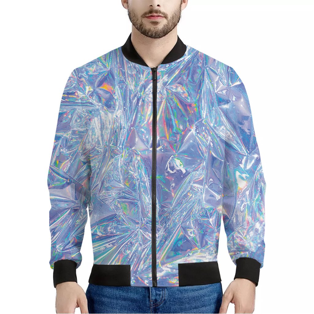 holo bomber jacket